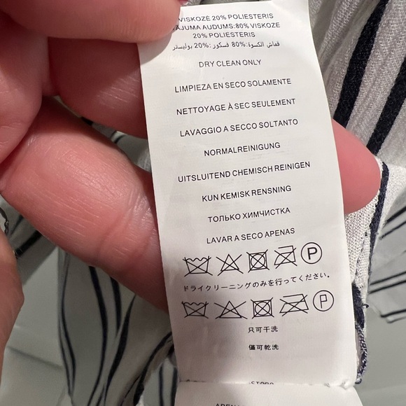 Michael Kors Navy & White Striped Tunic, Size XL - Picture 7 of 9